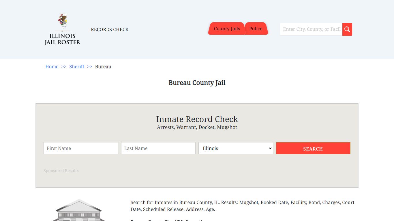 Bureau County Jail | Jail Roster Search
